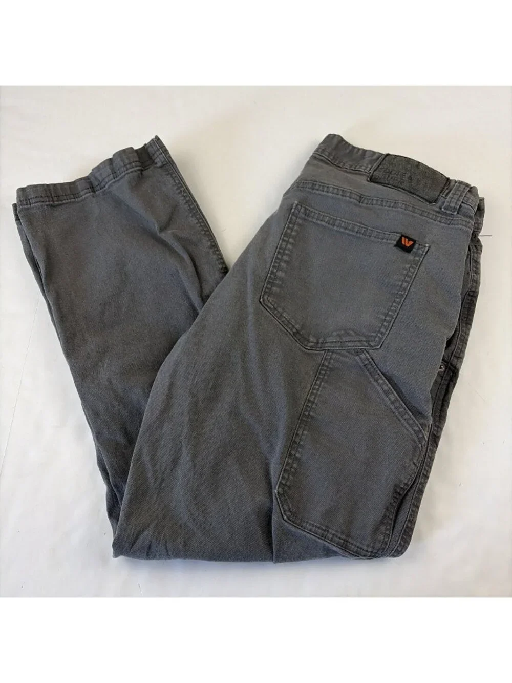 Eddie Bauer Canvas Utility Pants Men’s 34x30 Workwear Gray Specialty Dyed